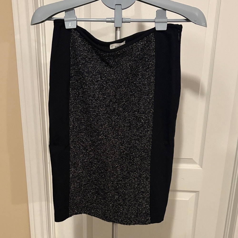 Kate Hill Black and Gray Pencil Skirt